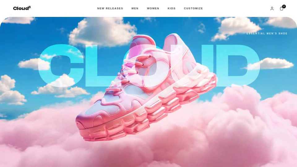 Capture d'écran du site Cloud B