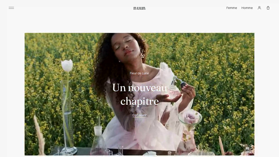 Capture d'écran du site nuun